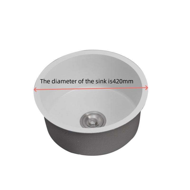 4242-Stainless Steel Integral Stretched Circular Sink