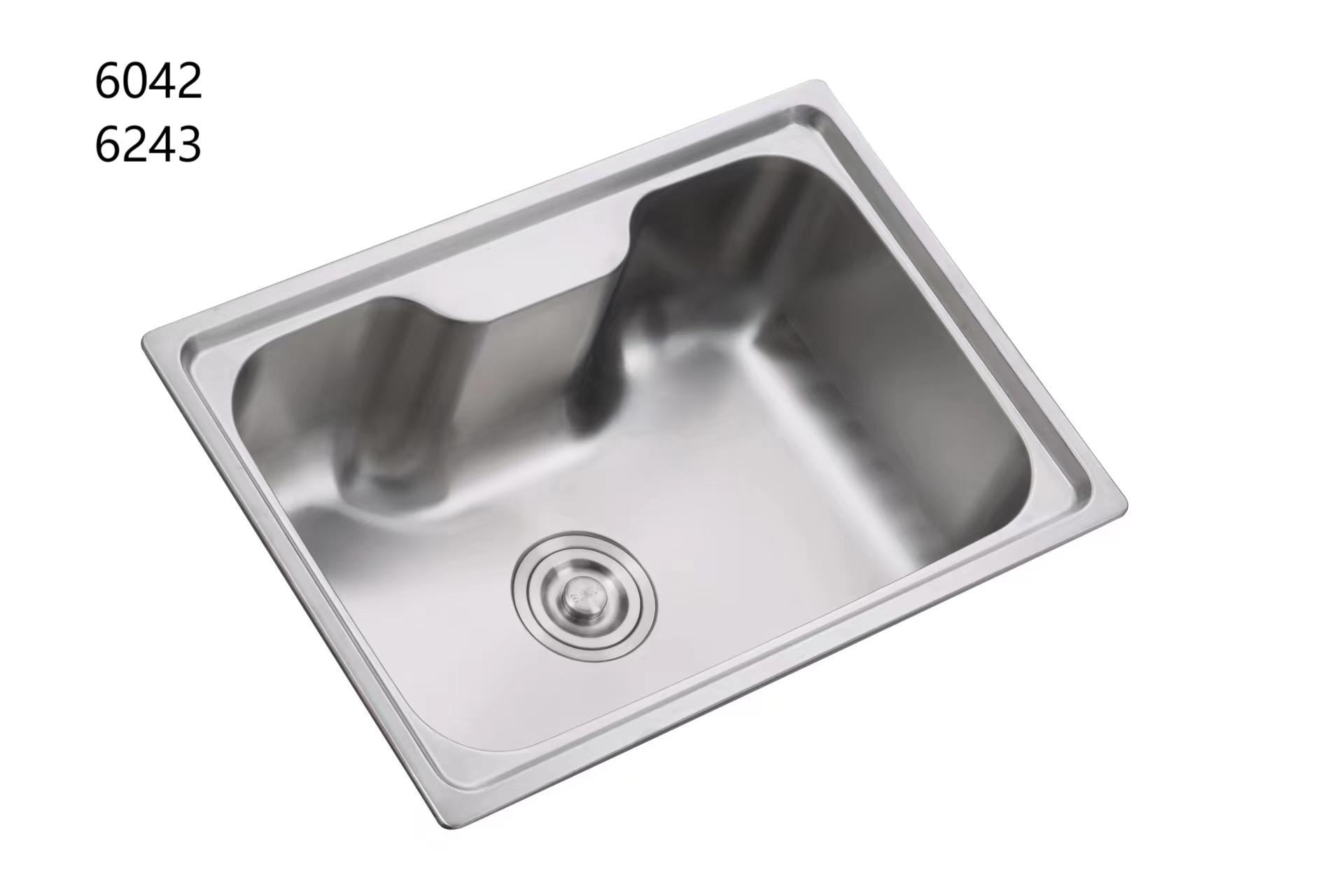 Stainless steel integral stretchable sink