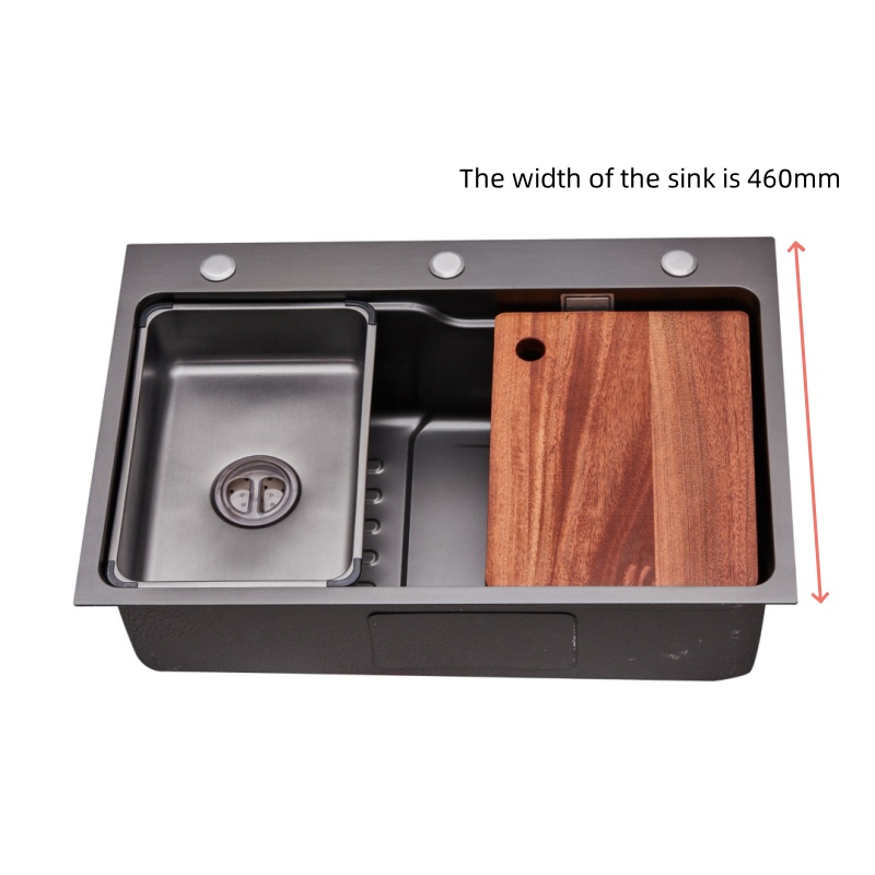 6846J-Stainless steel integral stretchable sink