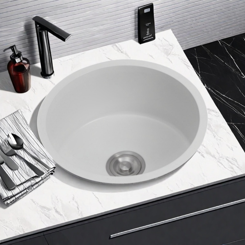 4242-Stainless Steel Integral Stretched Circular Sink