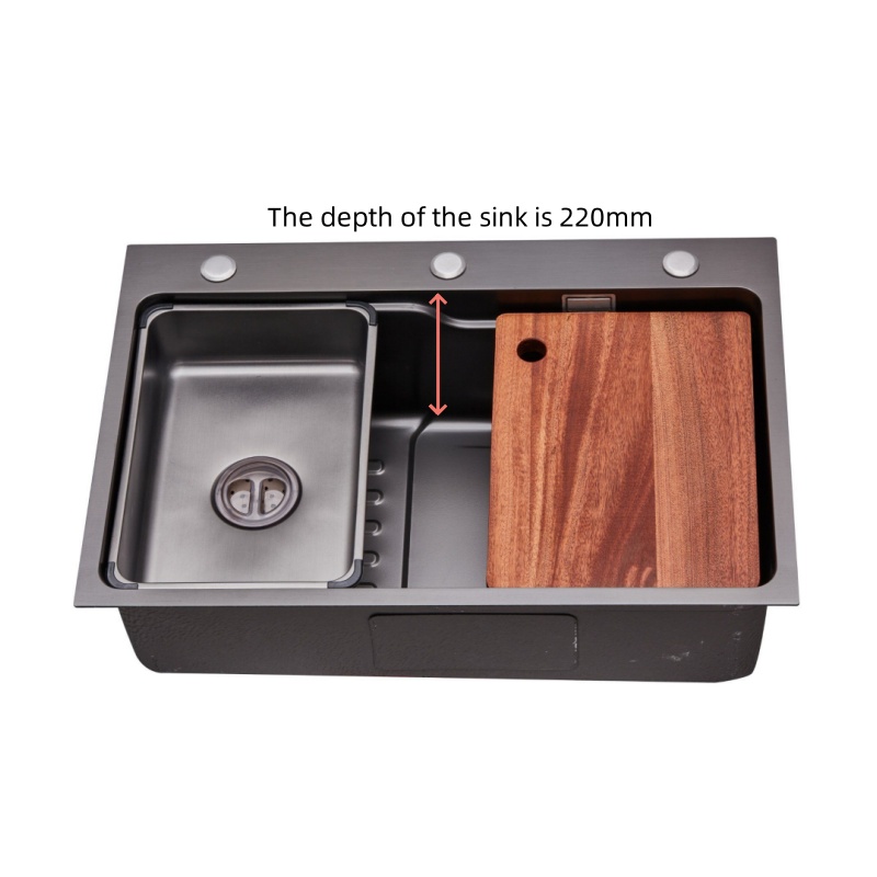 6846J-Stainless steel integral stretchable sink