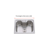 Stainless steel integral stretchable sink