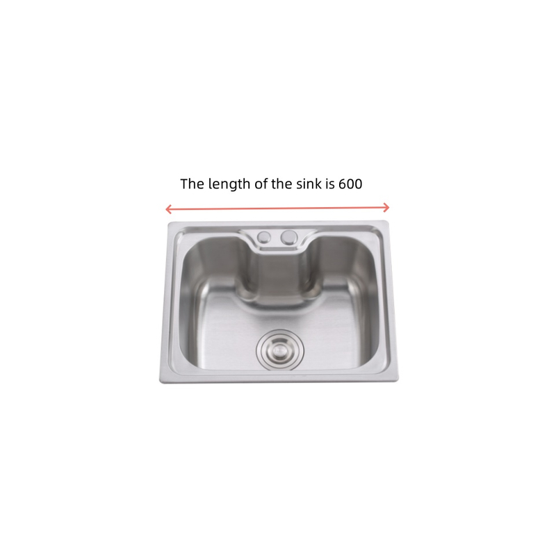 Stainless steel integral stretchable sink