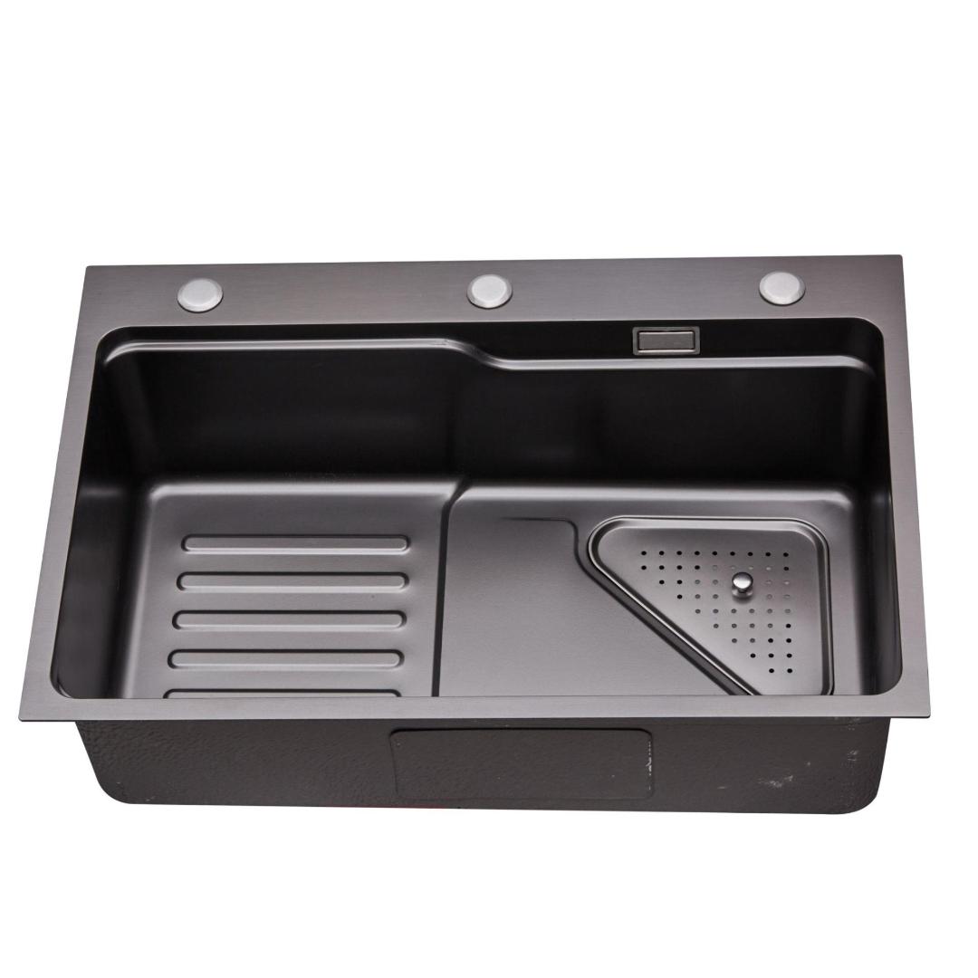 6846J-Stainless steel integral stretchable sink