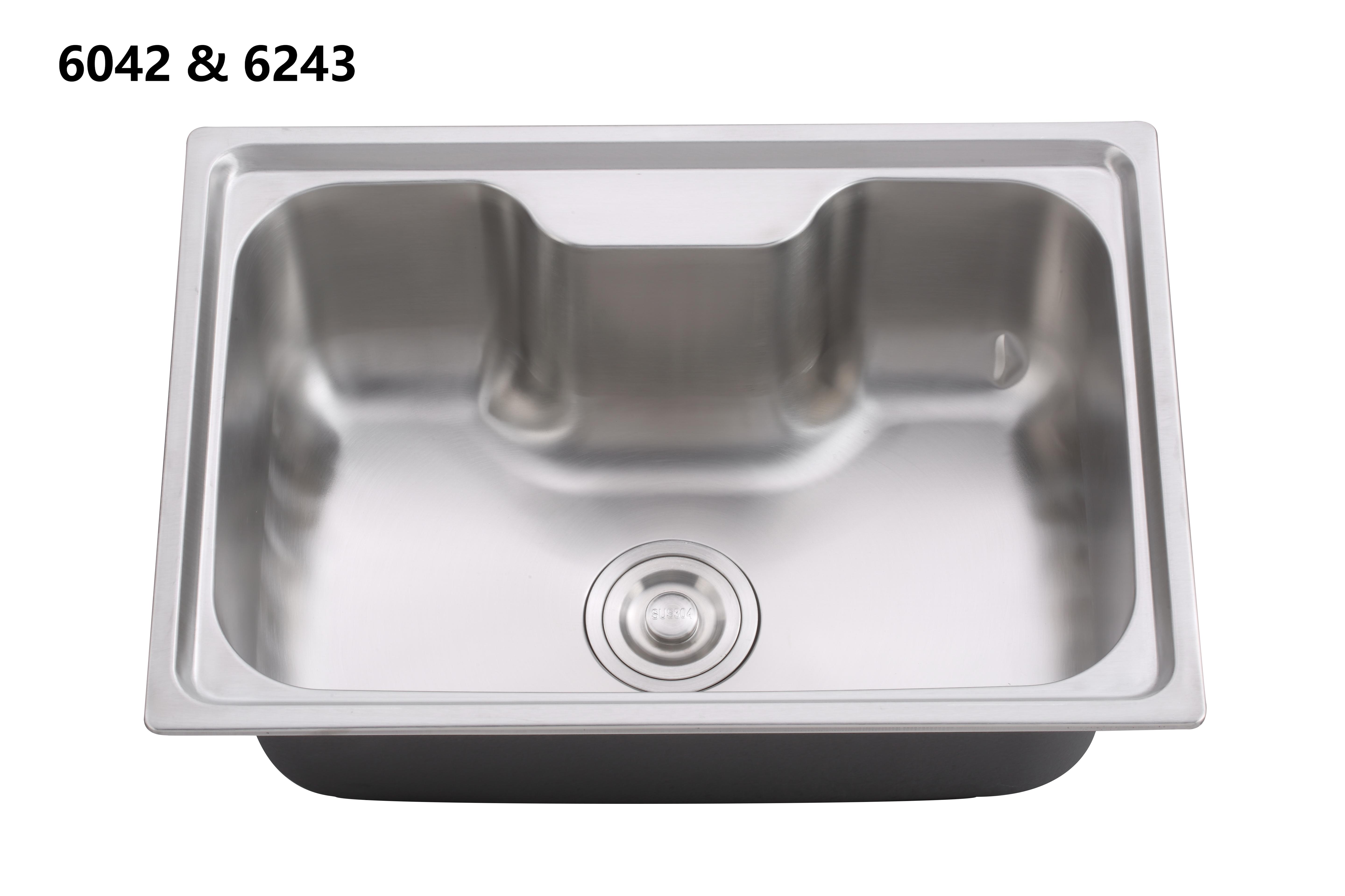 Stainless steel integral stretchable sink