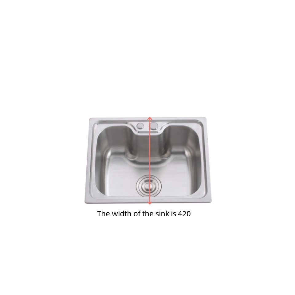 Stainless steel integral stretchable sink