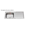 9045-Stainless Steel Integral Stretchable Sink