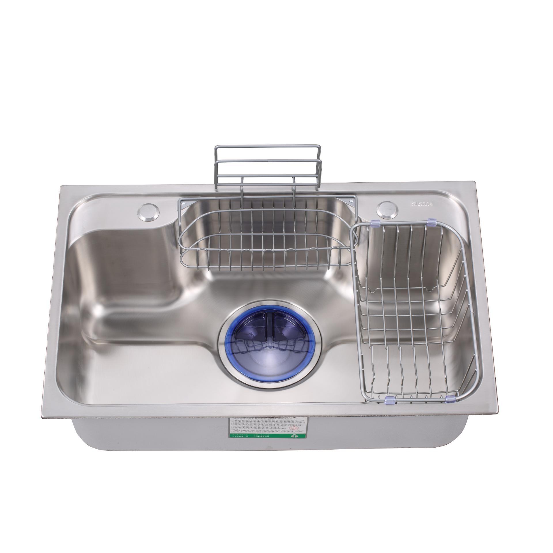 7246Stainless steel integral stretchable sink
