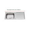 9045-Stainless Steel Integral Stretchable Sink