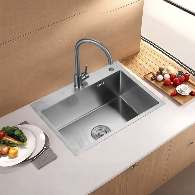 6045-Stainless Steel Handmade Sink