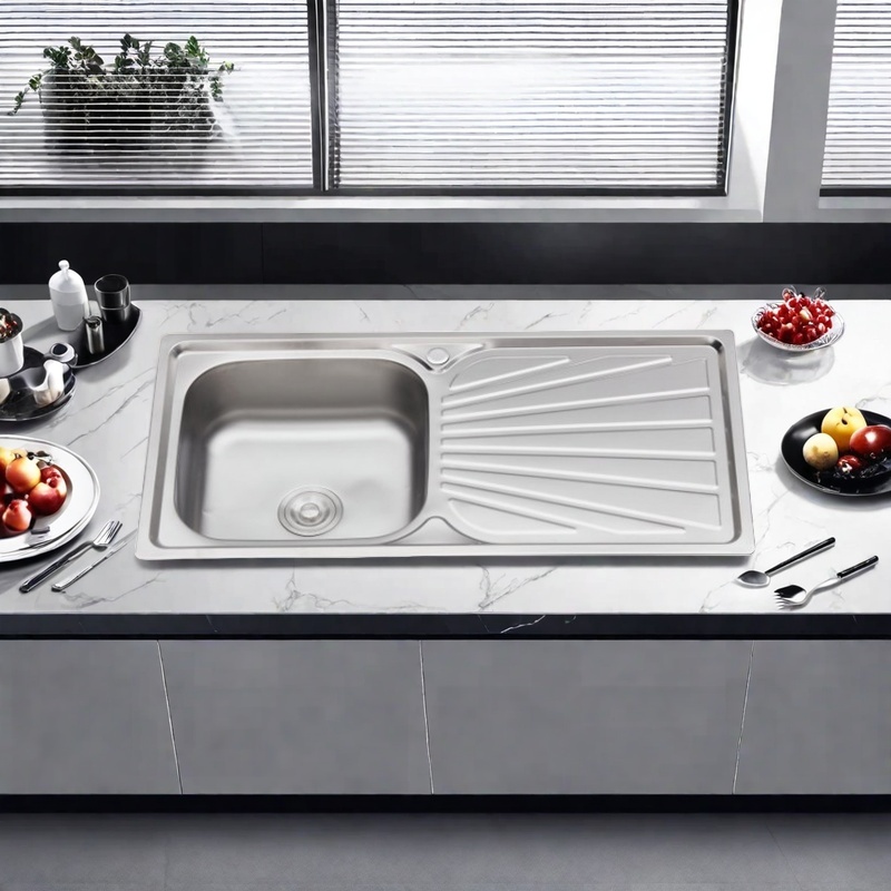 9045-Stainless Steel Integral Stretchable Sink